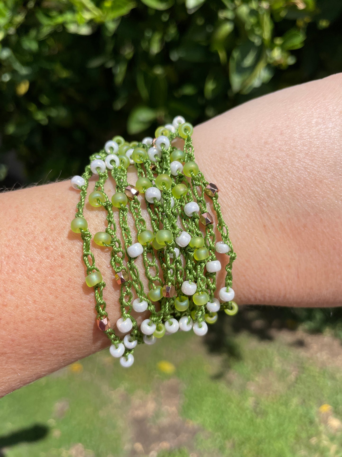 Boho Crochet Beaded Strand