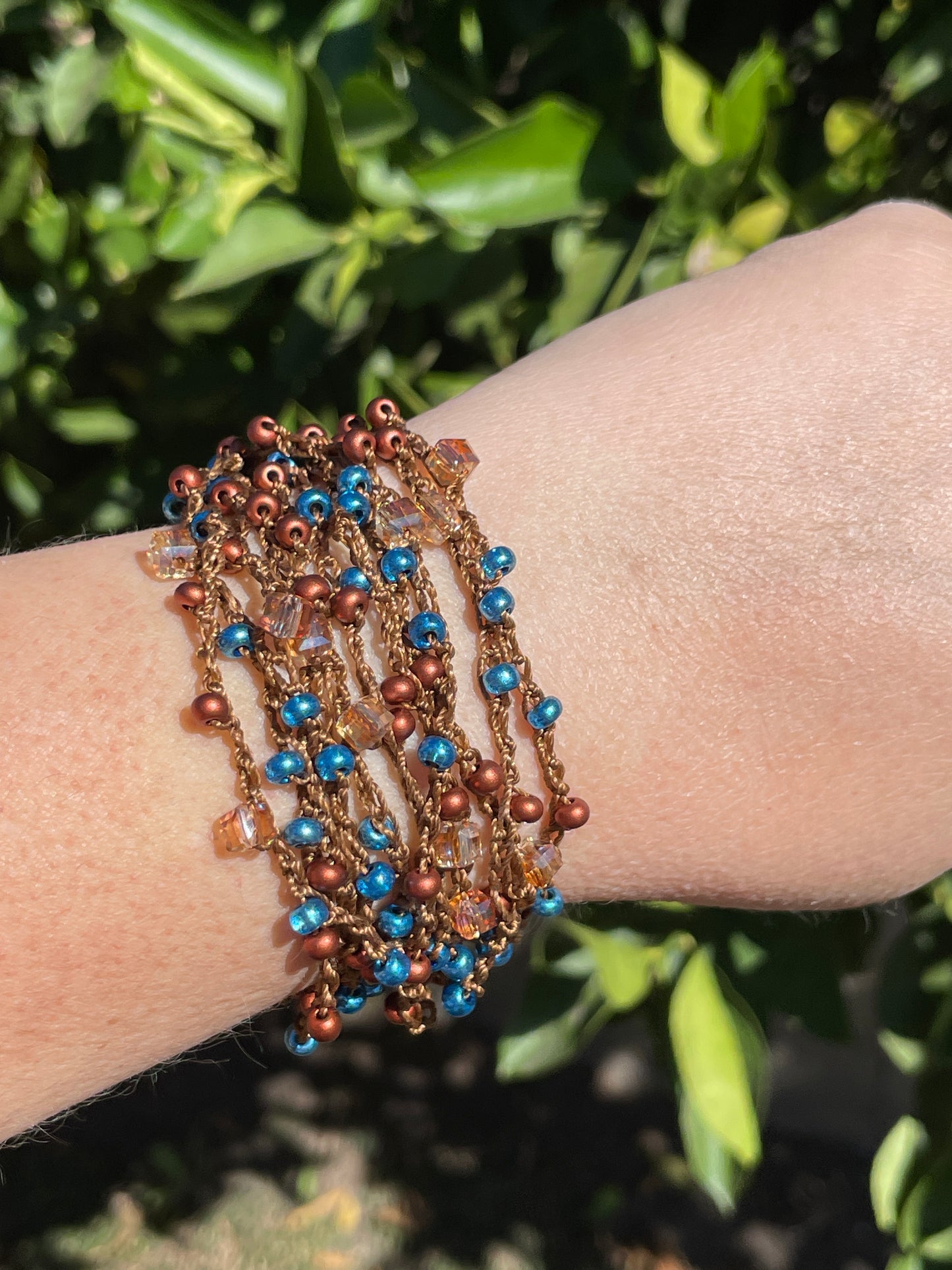 Boho Crochet Beaded Strand