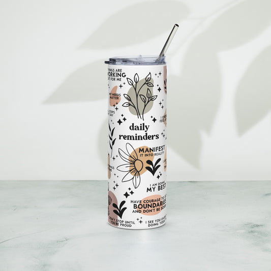 Daily Affirmations Tumbler