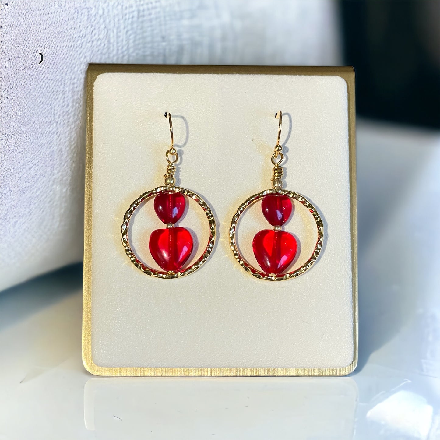 Cascading Heart Earrings