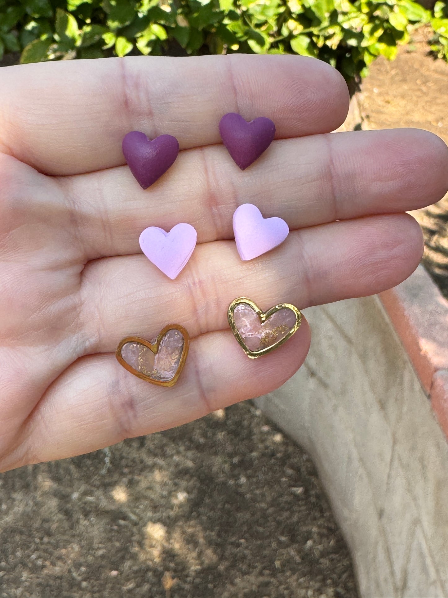 Heart Stud Set